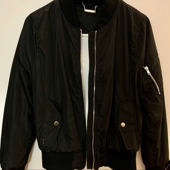 Black Bomber Jacket - Picture 1 of 6